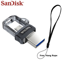 Load image into Gallery viewer, Original SanDisk Dual OTG USB Flash Drive 128GB High Speed 150MB/s Mini USB 3.0 Pen Drive 64GB 32GB 16GB micro USB Pendrive