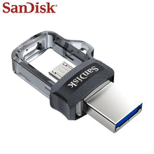 Load image into Gallery viewer, Original SanDisk Dual OTG USB Flash Drive 128GB High Speed 150MB/s Mini USB 3.0 Pen Drive 64GB 32GB 16GB micro USB Pendrive